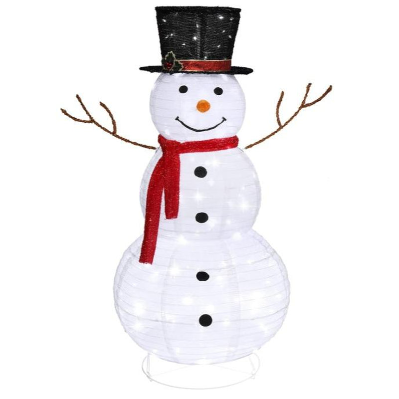 VINGLI 6FT Lighted Snowman Christmas Decorations outside with 200 LED Lights Pop-Up Ornaments for Party Holiday Indoor & Outdoor Use with Ground Stakes