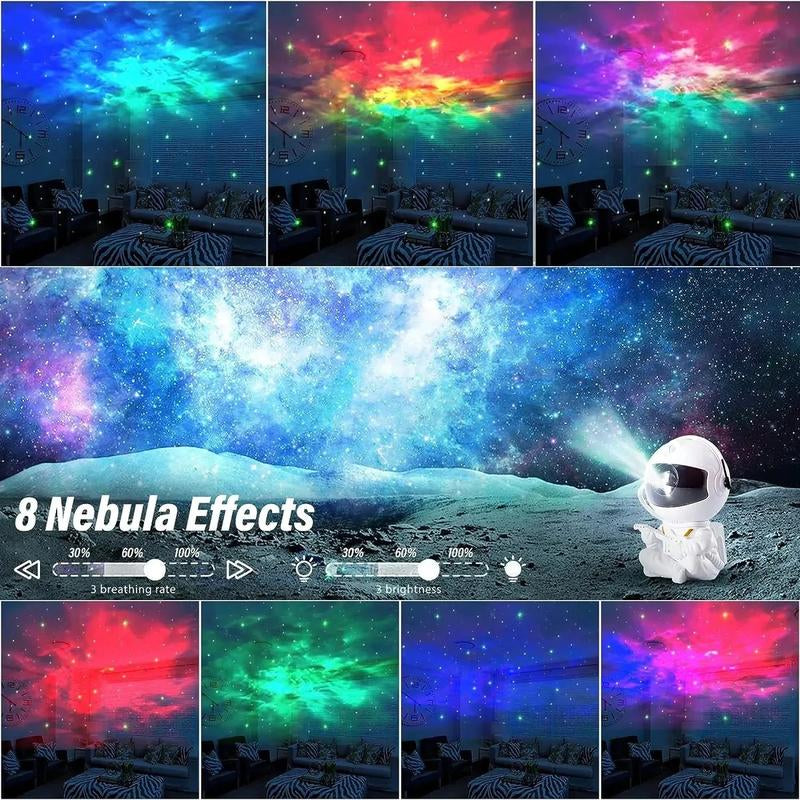 Astronaut Galaxy Light Projector, Space Buddy Projector Night Light for Bedroom with Remote Control, Star Ceiling Projector, Kids Room Decor Aesthetic, for Christmas, Birthdays, Valentine'S Day