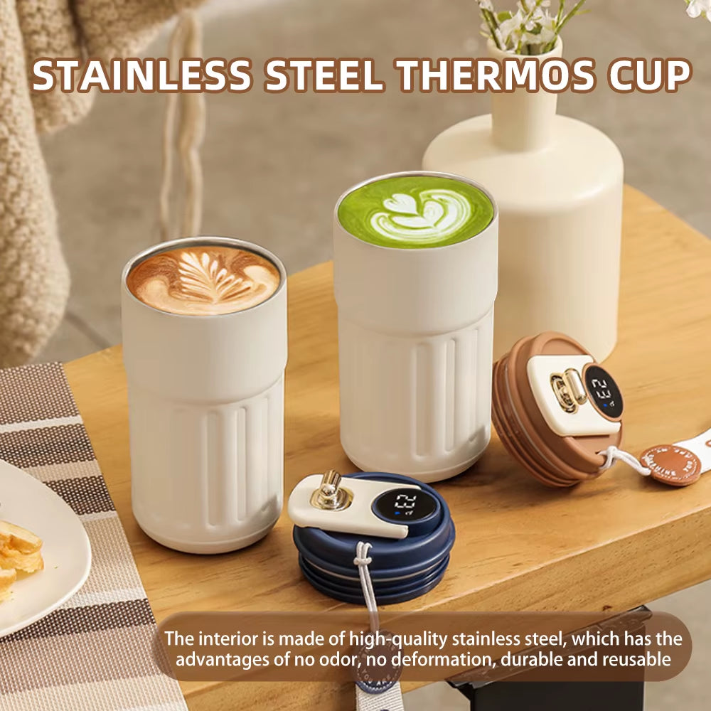 Smart Thermos Bottle Digital LED Display Temperature Coffee Cup 316 Stainless Steel Vacuum Cup Office Business Portable Mug